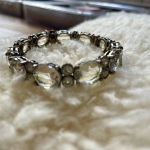 Jcrew stone and crystal bracelet (white)